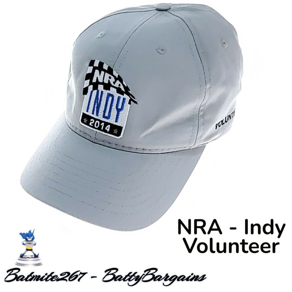 NRA Nascar 2014 Indy 500 Baseball Cap Volunteer Official NRA Made in USA Hat EUC